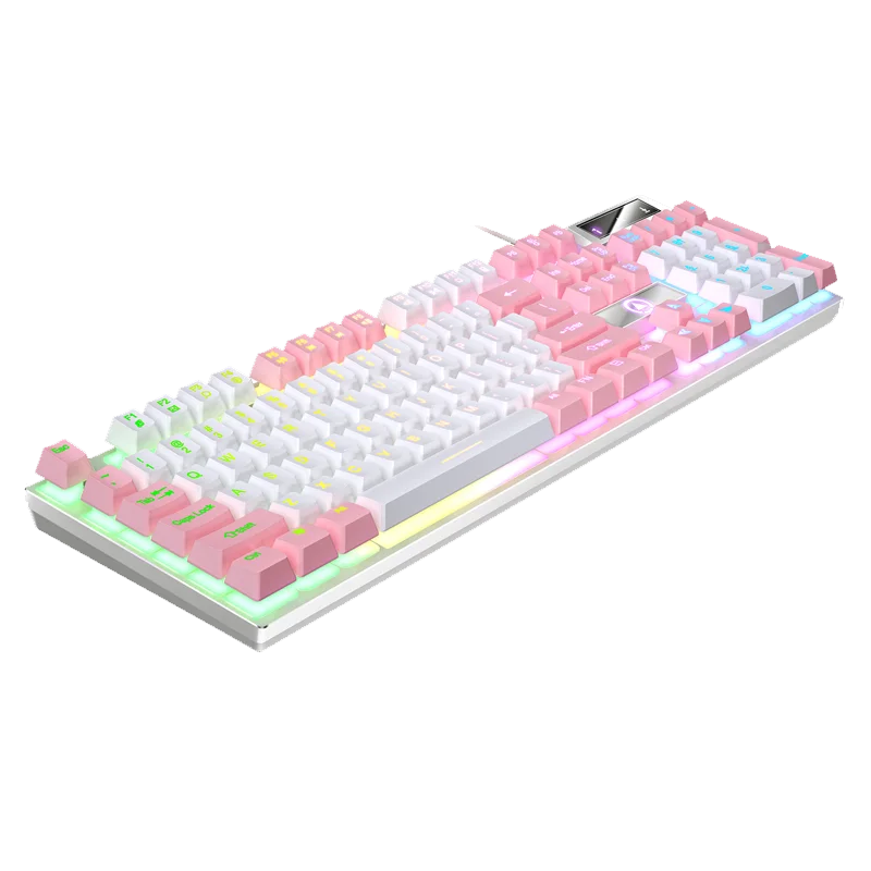 USB Wired Gaming Keyboard, 104 Keys Compatible with Windows Laptop/Computer/PC, Ergonomic Design, Office & Gaming Accessories